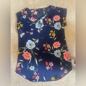 Floral Navy Women's Top